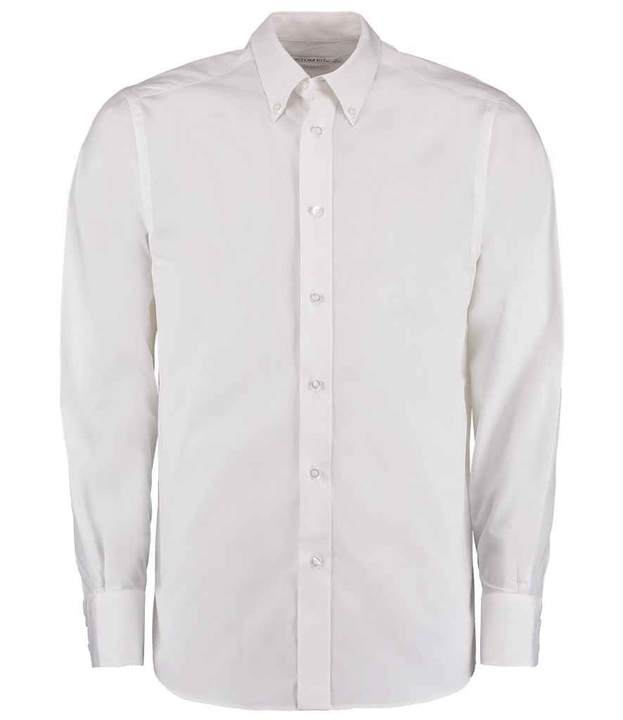 Kustom Kit Long Sleeve Tailored City Business Shirt - FRONT