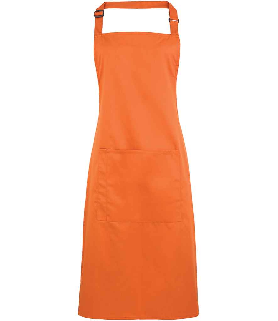 Premier 'Colours' Bib Apron with Pocket - FRONT