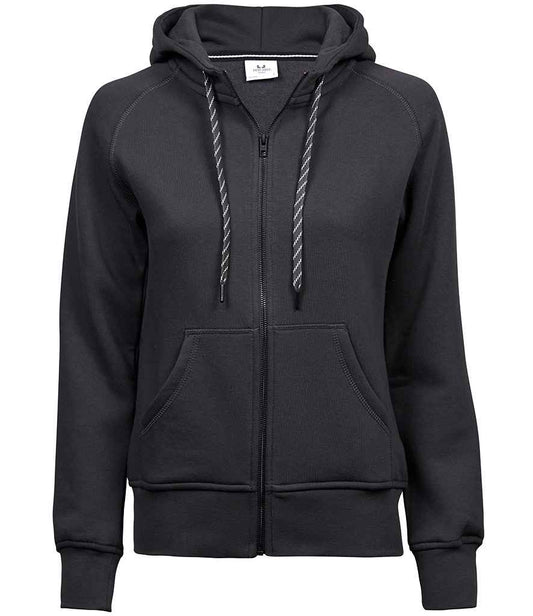 Tee Jays Ladies Fashion Zip Hooded Sweatshirt - FRONT