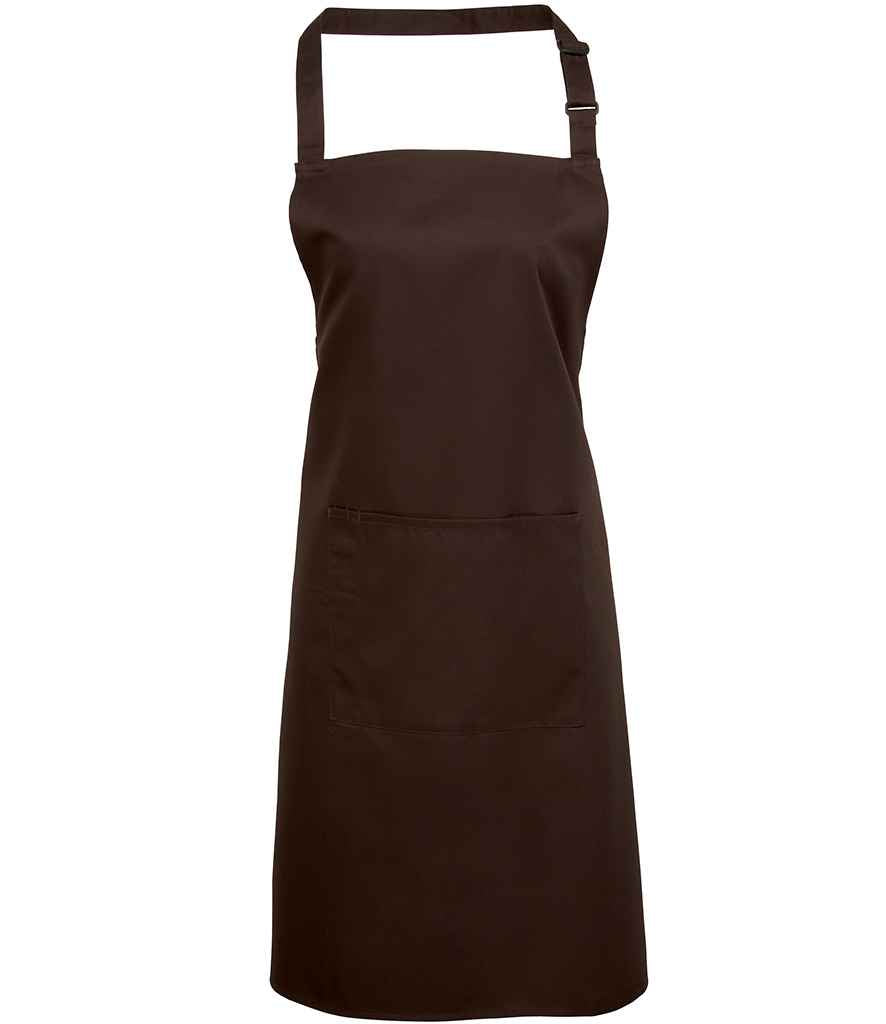 Premier 'Colours' Bib Apron with Pocket - FRONT