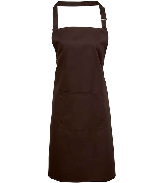 Premier 'Colours' Bib Apron with Pocket - FRONT