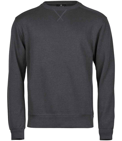 Tee Jays Ribbed Interlock Crew Neck Sweatshirt - FRONT