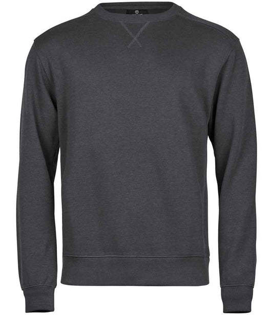 Tee Jays Ribbed Interlock Crew Neck Sweatshirt - FRONT