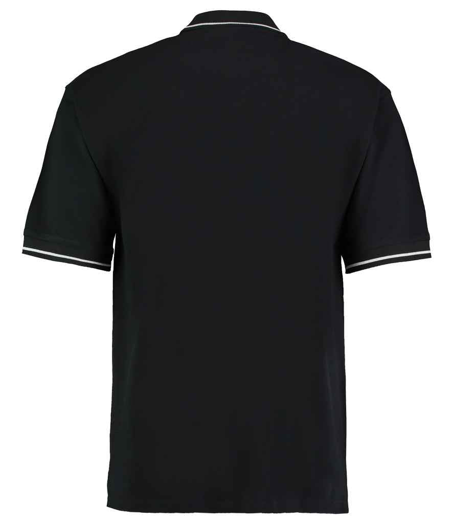 Kustom Kit St Mellion Tipped Cotton Piqué Polo Shirt - BACK