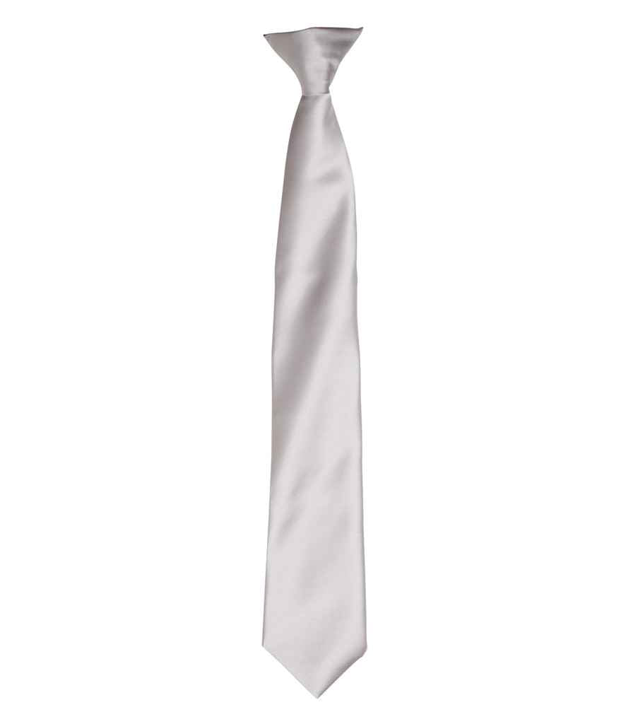 Premier 'Colours' Satin Clip Tie - FRONT