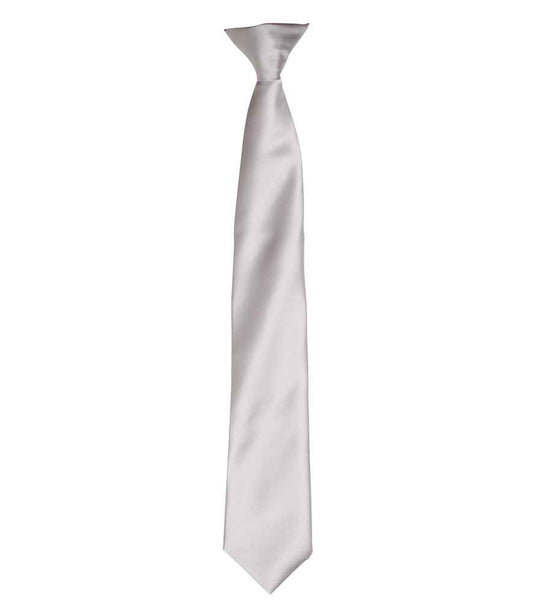 Premier 'Colours' Satin Clip Tie - FRONT