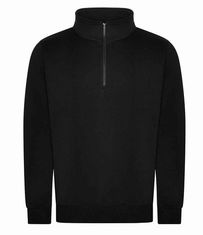 Pro RTX Pro 1/4 Neck Zip Sweatshirt - Black - front