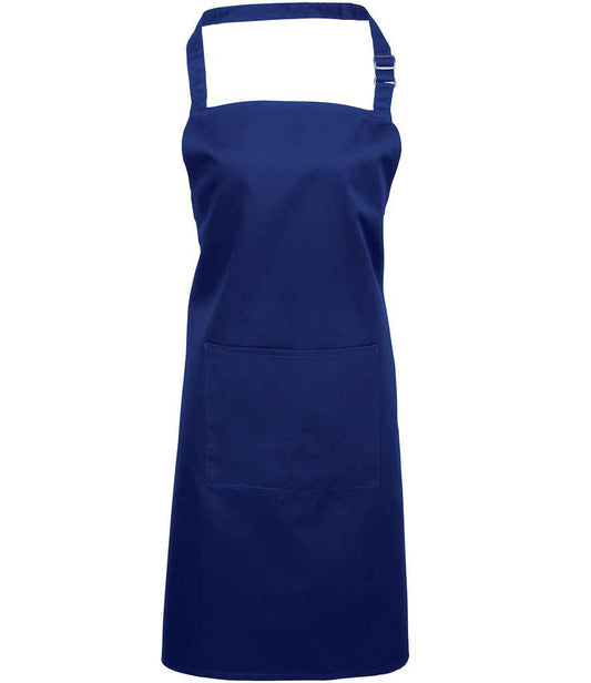 Premier 'Colours' Bib Apron with Pocket - FRONT