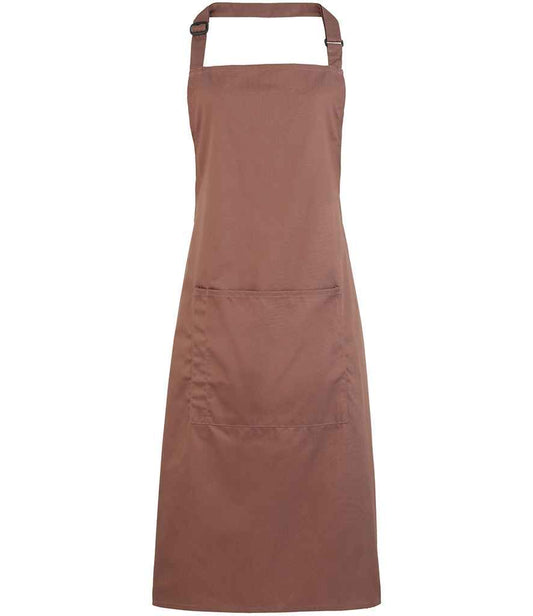 Premier 'Colours' Bib Apron with Pocket - FRONT