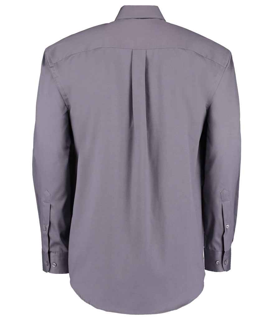 Kustom Kit Premium Long Sleeve Classic Fit Oxford Shirt - BACK