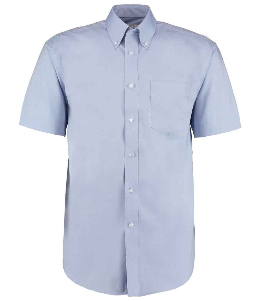 Kustom Kit Premium Short Sleeve Classic Fit Oxford Shirt - FRONT