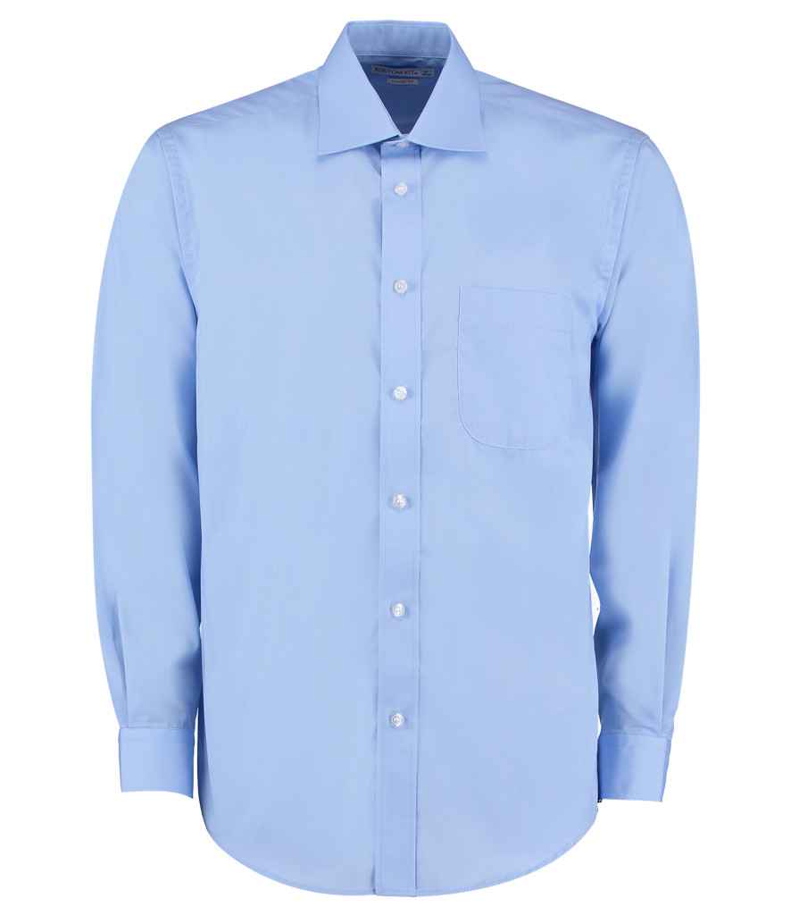 Kustom Kit Long Sleeve Classic Fit Business Shirt - FRONT