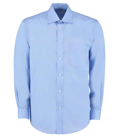 Kustom Kit Long Sleeve Classic Fit Business Shirt - FRONT
