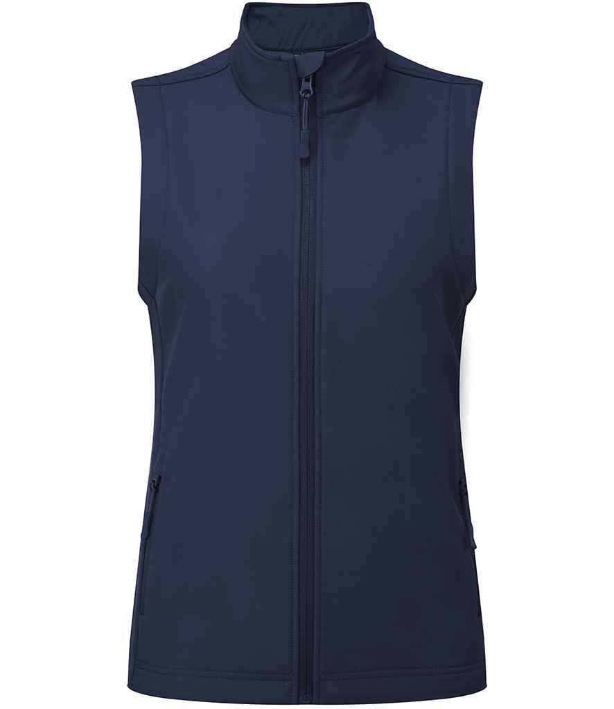 Premier Ladies Windchecker® Recycled Printable Soft Shell Gilet - FRONT