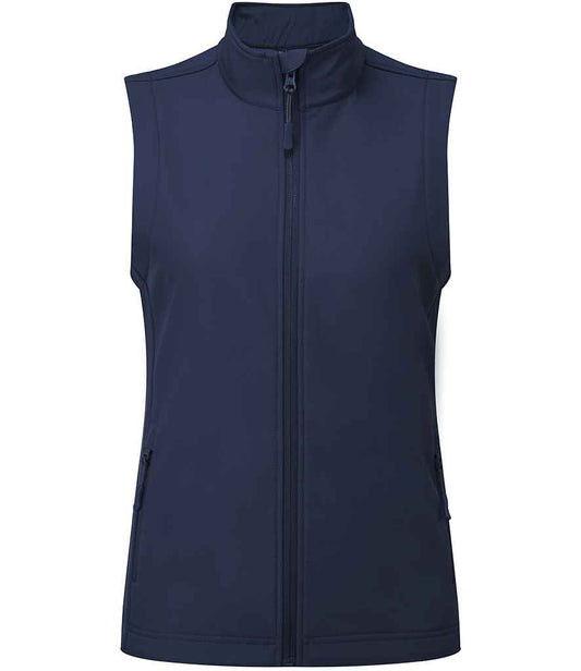 Premier Ladies Windchecker® Recycled Printable Soft Shell Gilet - FRONT