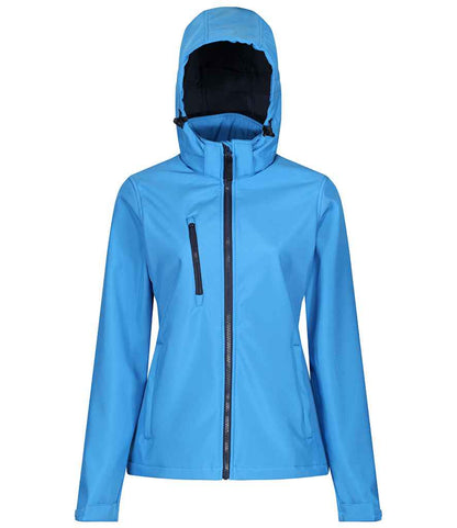 Regatta Ladies Venturer Three Layer Hooded Soft Shell Jacket - FRONT