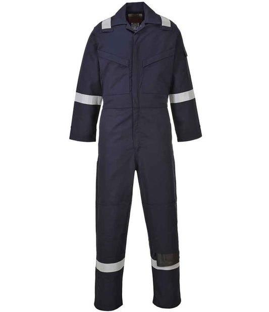 Portwest Bizflame™ Anti-Static Coverall - Navy (PW425) - FRONT