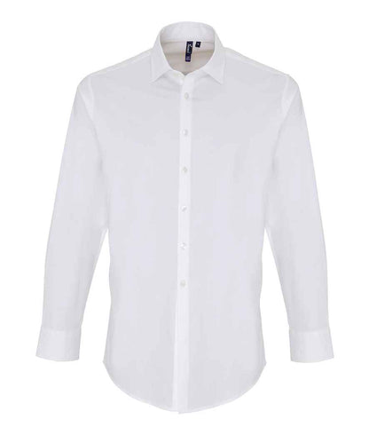Premier Long Sleeve Stretch Fit Poplin Shirt - FRONT