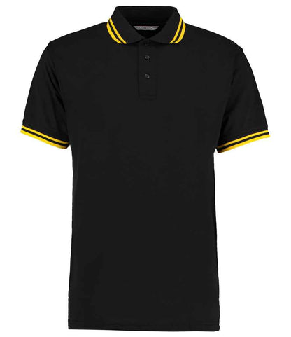 Kustom Kit Contrast Tipped Poly/Cotton Piqué Polo Shirt - FRONT