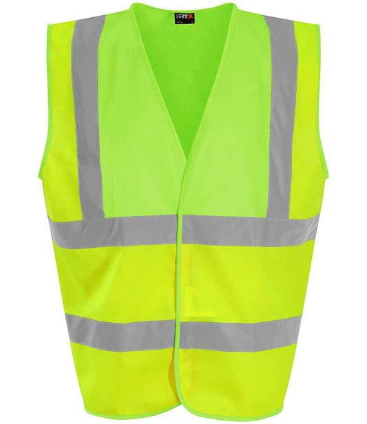 Pro RTX High Visibility Waistcoat - Yellow/Lime Green - front