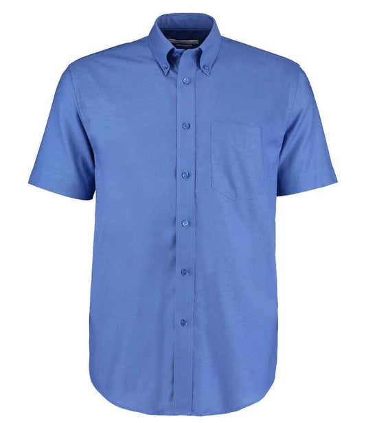 Kustom Kit Short Sleeve Classic Fit Workwear Oxford Shirt - FRONT