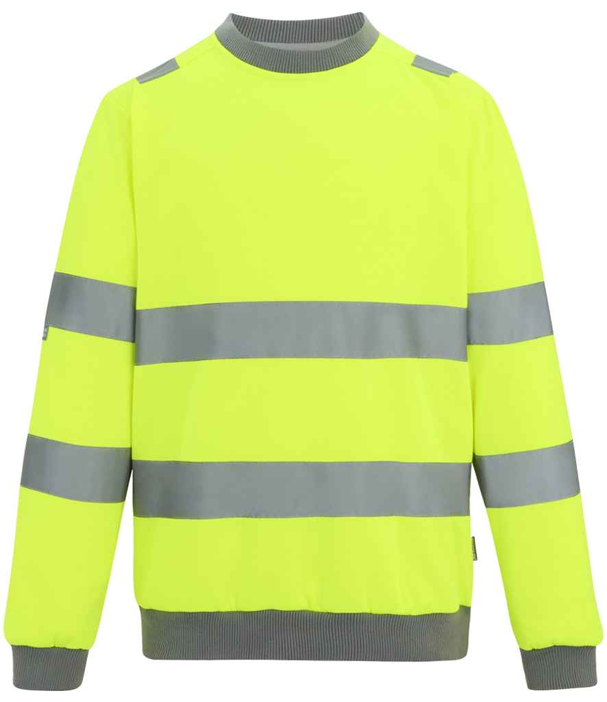 Regatta High Visibility Pro Contract Crew Neck Sweatshirt - FRONT