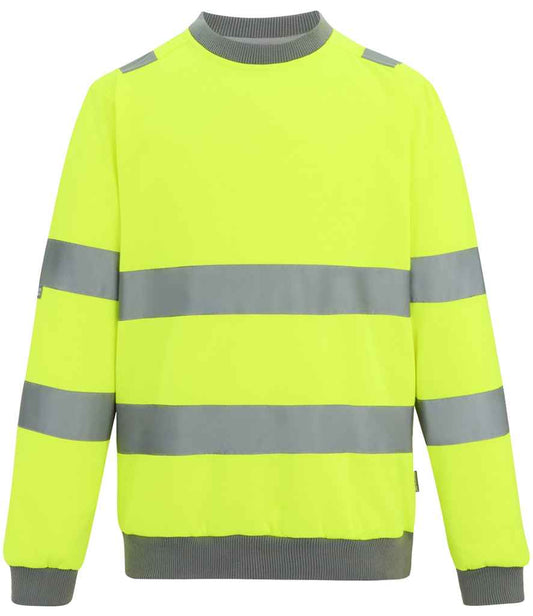 Regatta High Visibility Pro Contract Crew Neck Sweatshirt - FRONT
