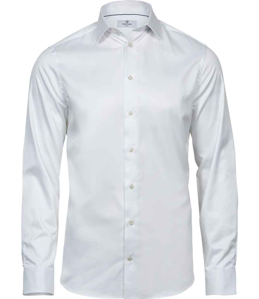 Tee Jays Luxury Slim Fit Long Sleeve Oxford Shirt - FRONT