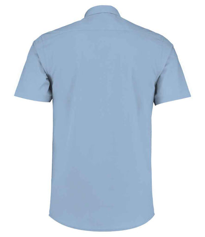 Kustom Kit Short Sleeve Tailored Poplin Shirt - BACK
