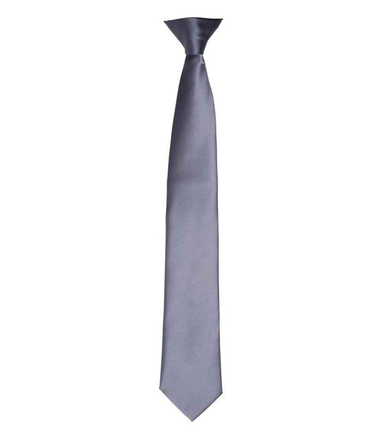 Premier 'Colours' Satin Clip Tie - FRONT