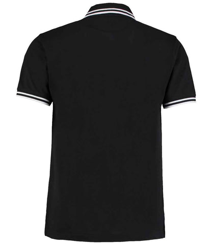 Kustom Kit Contrast Tipped Poly/Cotton Piqué Polo Shirt - BACK