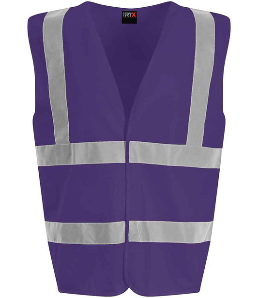 Pro RTX High Visibility Waistcoat - Purple - front