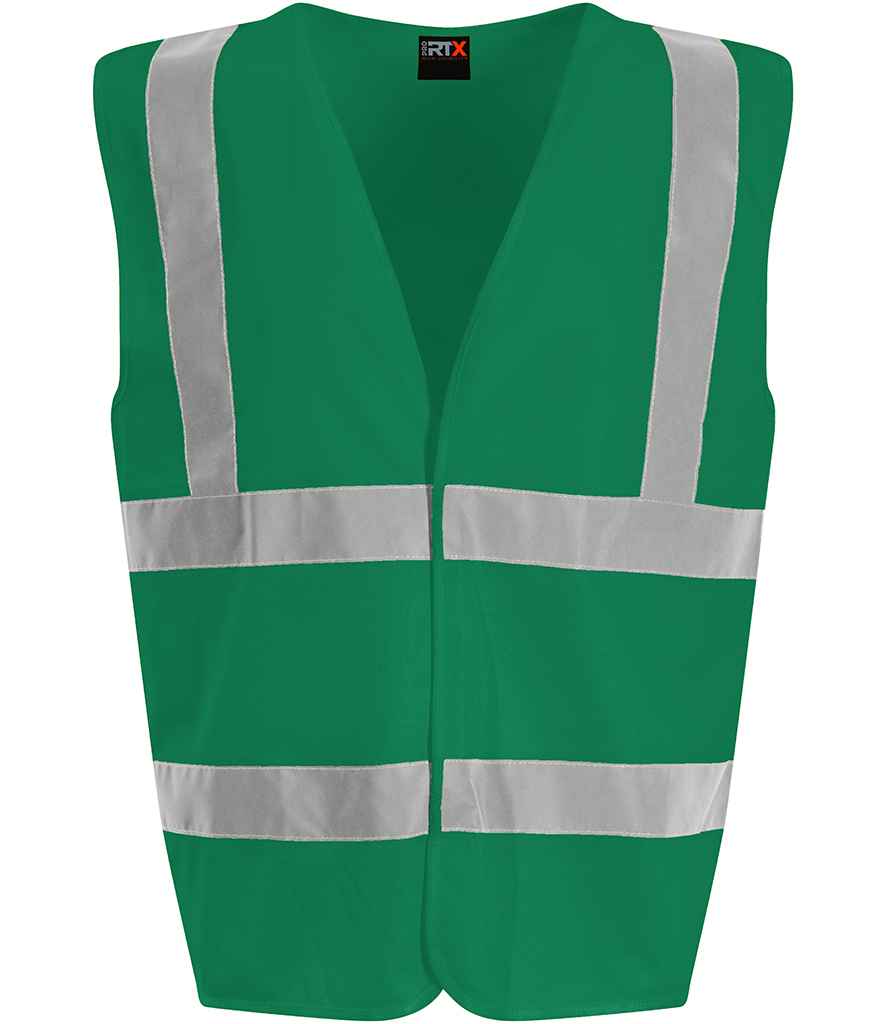 Pro RTX High Visibility Waistcoat - Paramedic Green - front