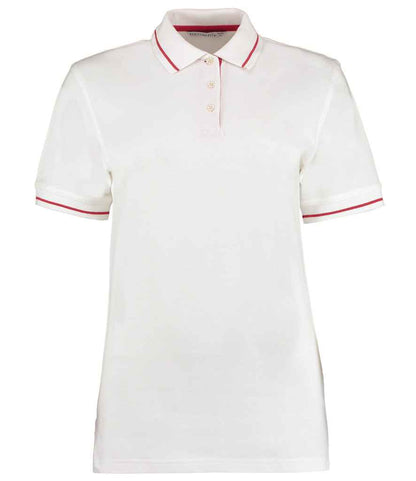 Kustom Kit Ladies St Mellion Tipped Cotton Piqué Polo Shirt - FRONT