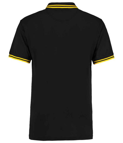 Kustom Kit Contrast Tipped Poly/Cotton Piqué Polo Shirt - BACK