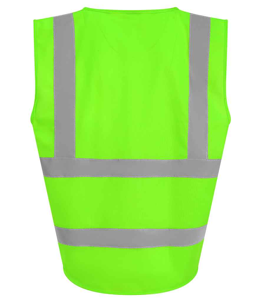 Pro RTX High Visibility Waistcoat - Lime Green - back