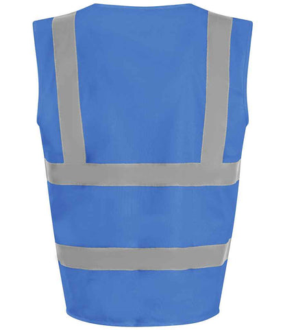 Pro RTX High Visibility Waistcoat - Royal Blue - back