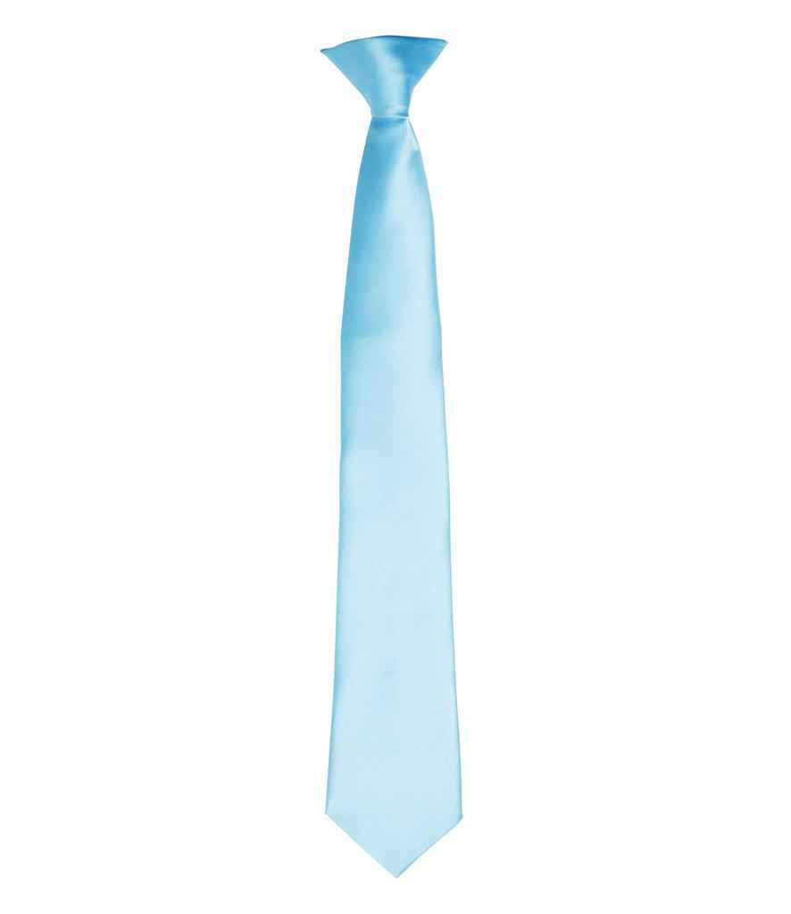 Premier 'Colours' Satin Clip Tie - FRONT