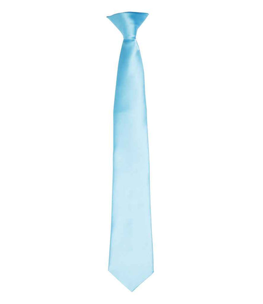 Premier 'Colours' Satin Clip Tie - FRONT