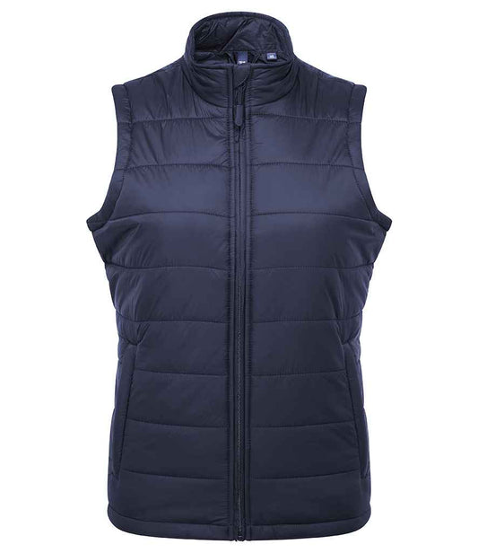 Premier Ladies Recyclight® Padded Gilet - FRONT