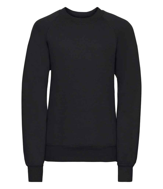 Russell Schoolgear Kids Raglan Sweatshirt - Black (762B)