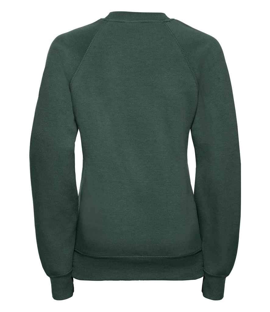 Russell Schoolgear Kids Raglan Sweatshirt - Bottle Green (762B)