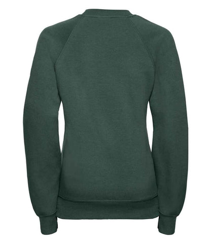 Russell Schoolgear Kids Raglan Sweatshirt - Bottle Green (762B)