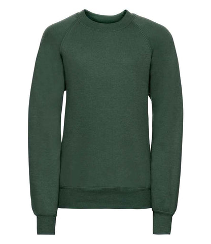 Russell Schoolgear Kids Raglan Sweatshirt - Bottle Green (762B)