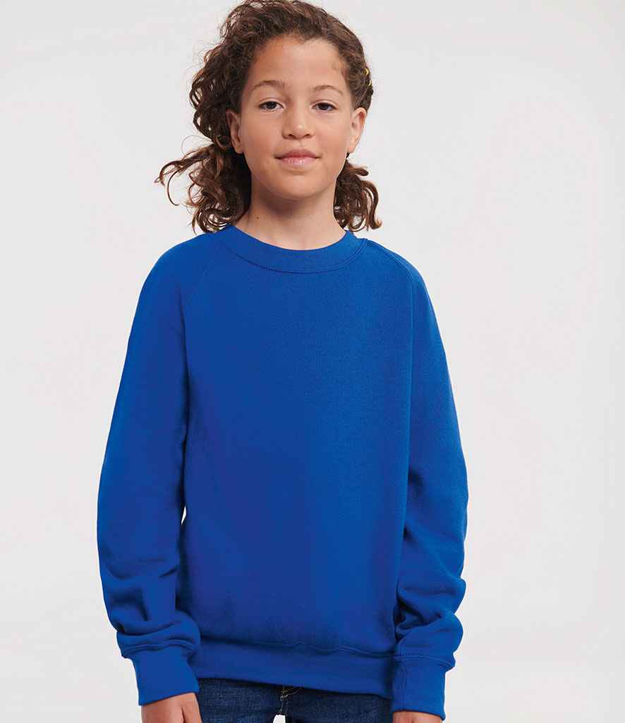 Russell Schoolgear Kids Raglan Sweatshirt - Bright Royal (762B)