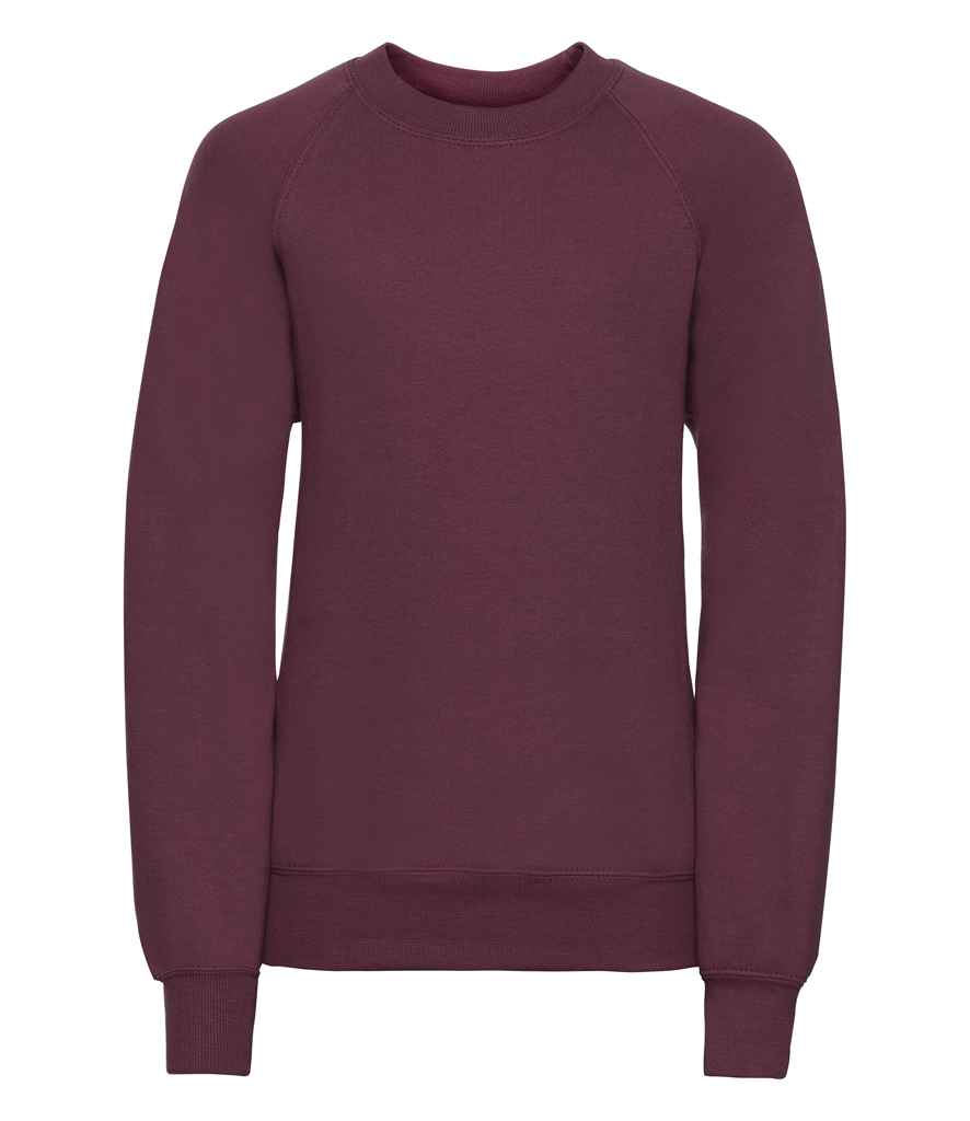 Russell Schoolgear Kids Raglan Sweatshirt - Burgundy (762B)