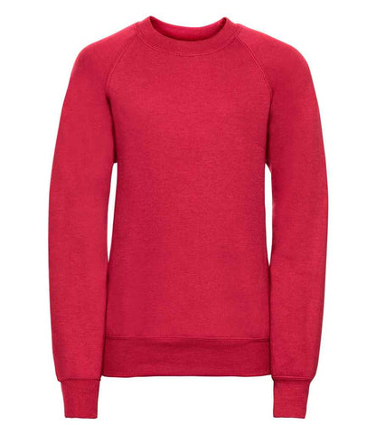 Russell Schoolgear Kids Raglan Sweatshirt - Classic Red (762B)