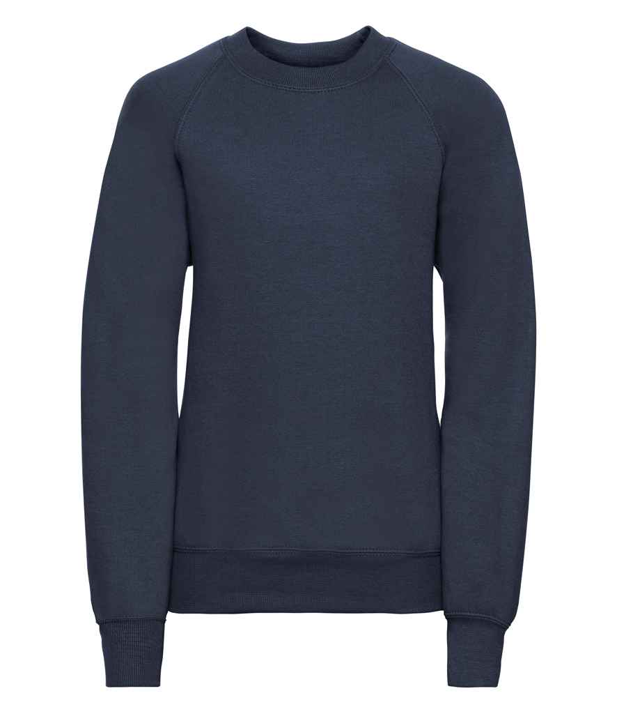 Russell Schoolgear Kids Raglan Sweatshirt - French Navy (762B)