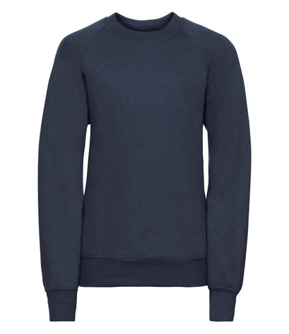 Russell Schoolgear Kids Raglan Sweatshirt - French Navy (762B)