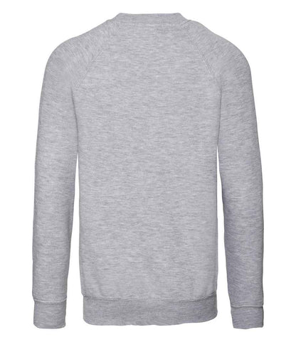 Russell Schoolgear Kids Raglan Sweatshirt - Light Oxford (762B)